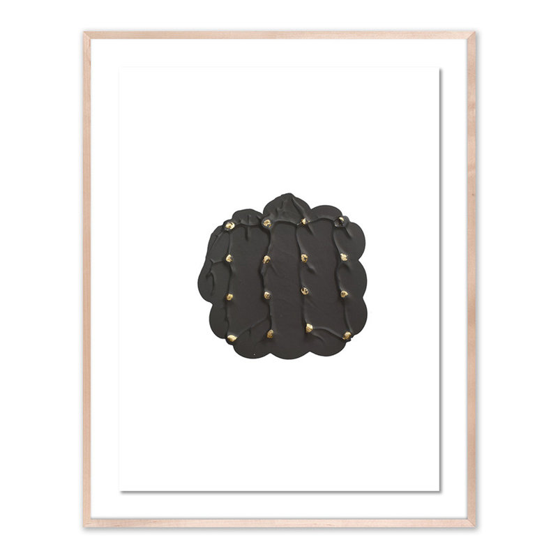 Gray Golden Imprint 1 Print by Anne Mersmann, 48" H x 38" W x 2.5" D, Natural
