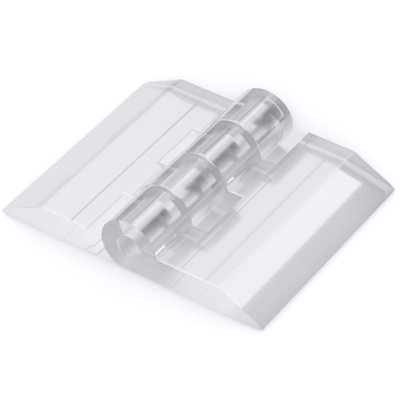 5x Clear Acrylic Piano Hinges 25 mm x 32 mm, Continuous Plastic Hinges