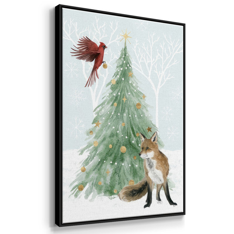 Noël en forêt, collection B, Noir, H 25 po x l 17 po x P 1,5 po