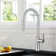 Pull Out Single Handle Kitchen Faucet with Double Function Sprayer Head