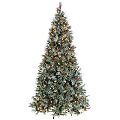 Lighted Artificial Spruce Christmas Tree