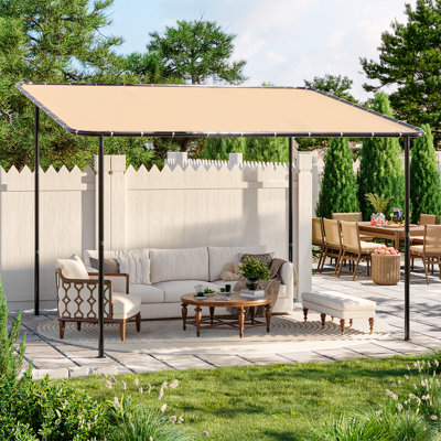 12 pi. L 10 pi. Pergola en métal