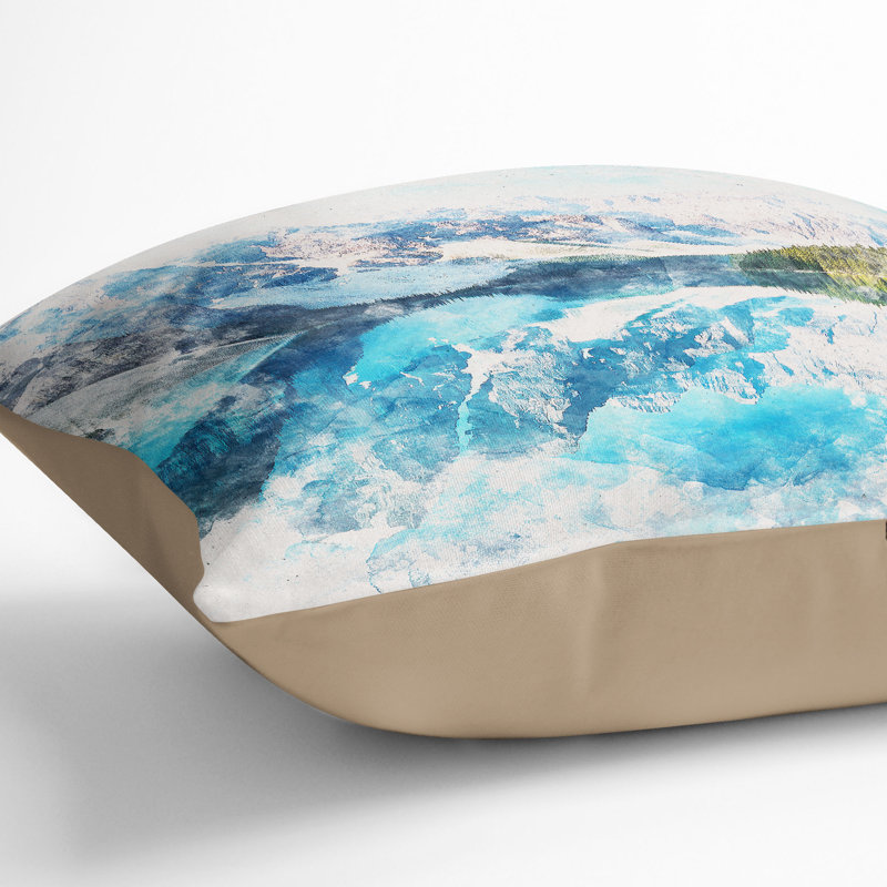 Abstract Square Cushion, 55cm H x 55cm W x 20cm D, Stone
