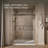 Elate Tall Sliding Shower Door, 75-1/2-In H X 56-1/4 - 59-5/8-In W, With Heavy 5/16-In Thick Crystal Clear Glass-55870997