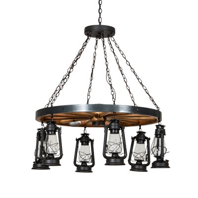 Miner's 6 - Light Chandelier