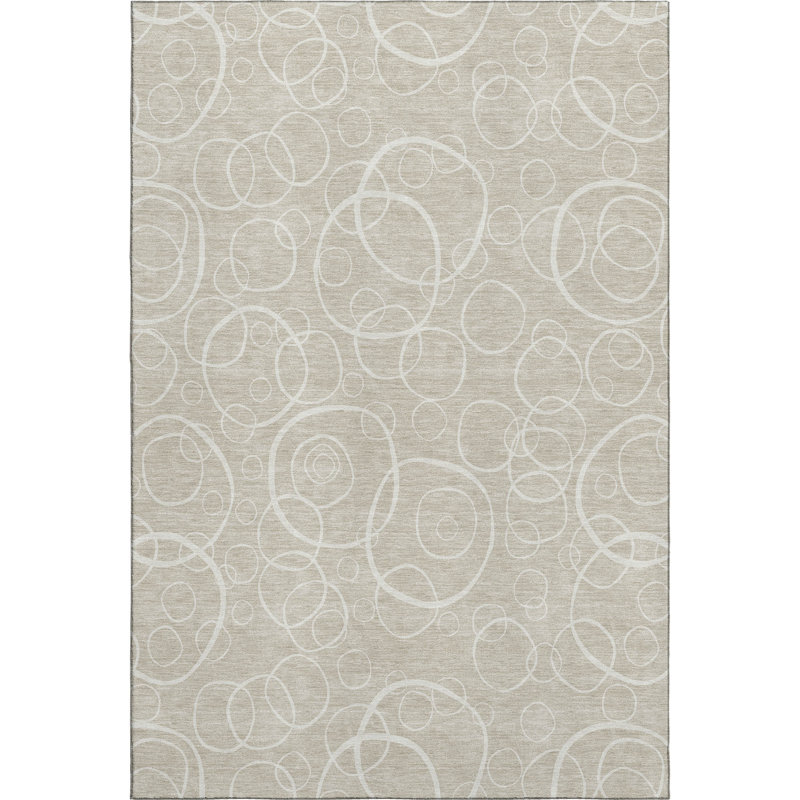 Tapis lavable à la machine de qualité supérieure Mayfield AMF2407, Beige, 3 pi x 5 pi
