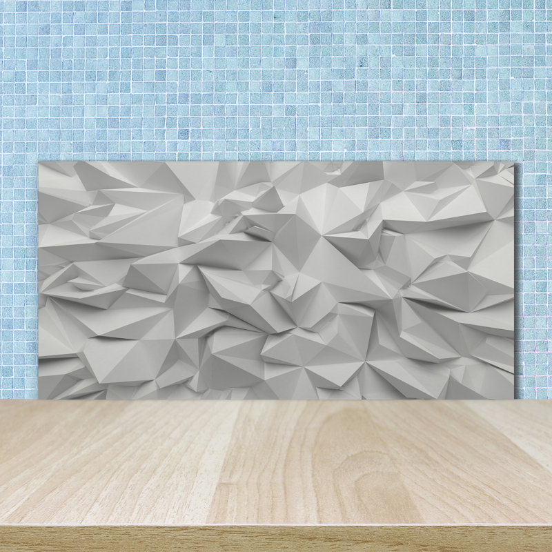 Bhuvan 50cm W x 100cm L Glass Peel and Stick Panel