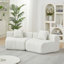 Canapé modulaire courbé Chenille