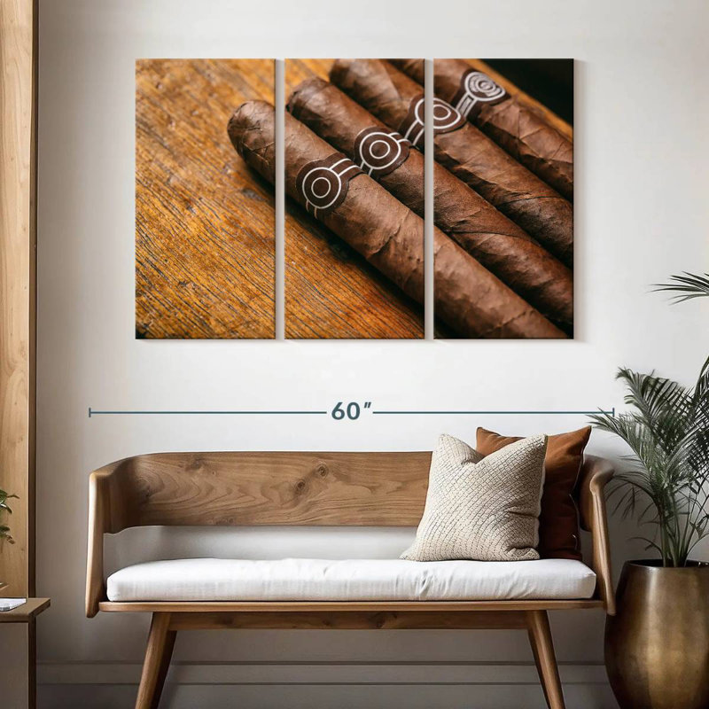 Senne Brown Cuban Cigars, 32" H x 50" W