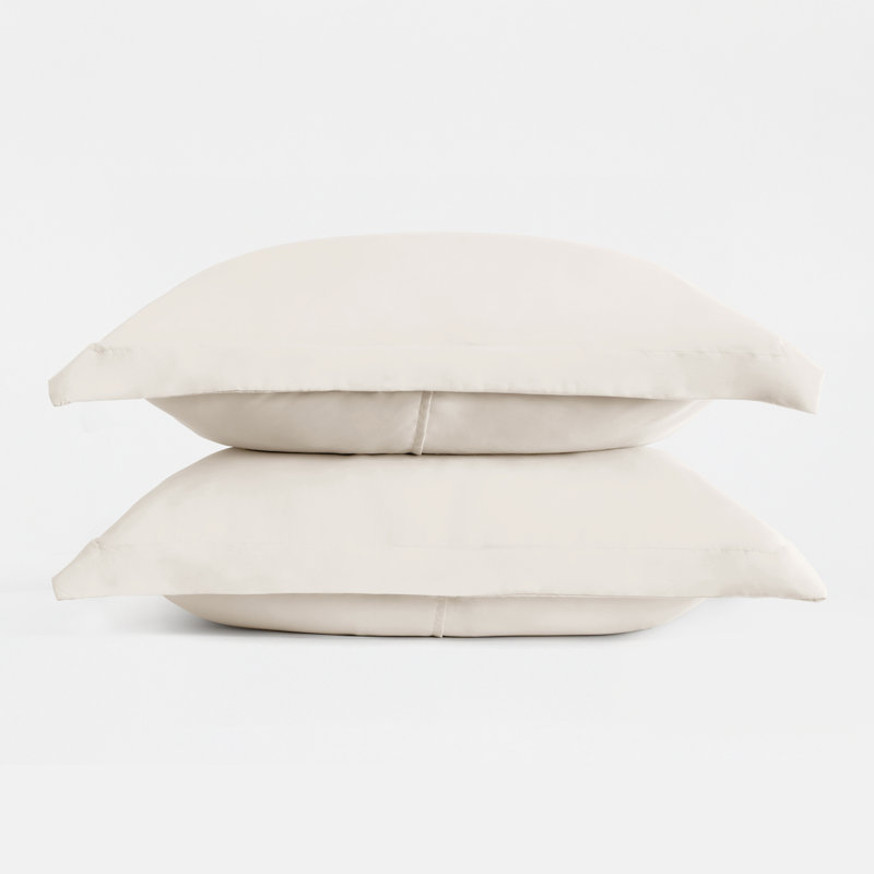 Pillow Shams 2-Pack Microfiber Ultra Soft Bedding, King, Ivory