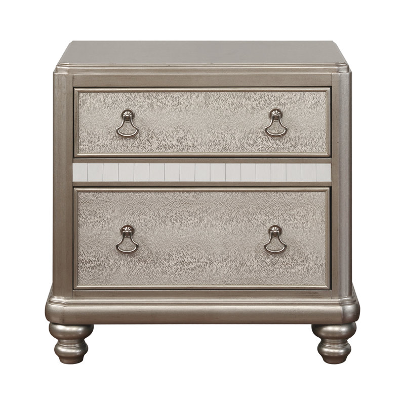 Ensemble de chambre à coucher rembourrée 3 pièces avec commode Mirai, Grand