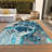 Washable Abstract Indoor / Outdoor Rug-109568306
