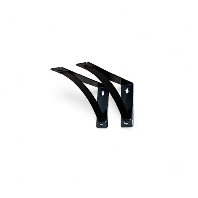 Support en L Harmony avec courbe, H 5 po x l 1,50 po x P 10 po