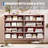 55" Wide Fluted 8 Drawer Dresser with Metal Handles, Modern Wood Storage Chest-2126608758