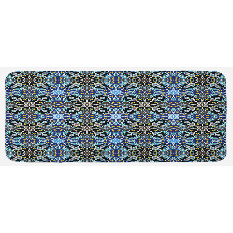 Eclectic Polyester Kitchen Mat