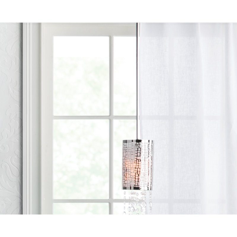 Jill 1 - Light Chrome Cylinder Pendant