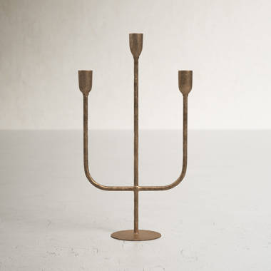 Antique Brass Candelabra Taper Candle Holder – Iron Home Concepts