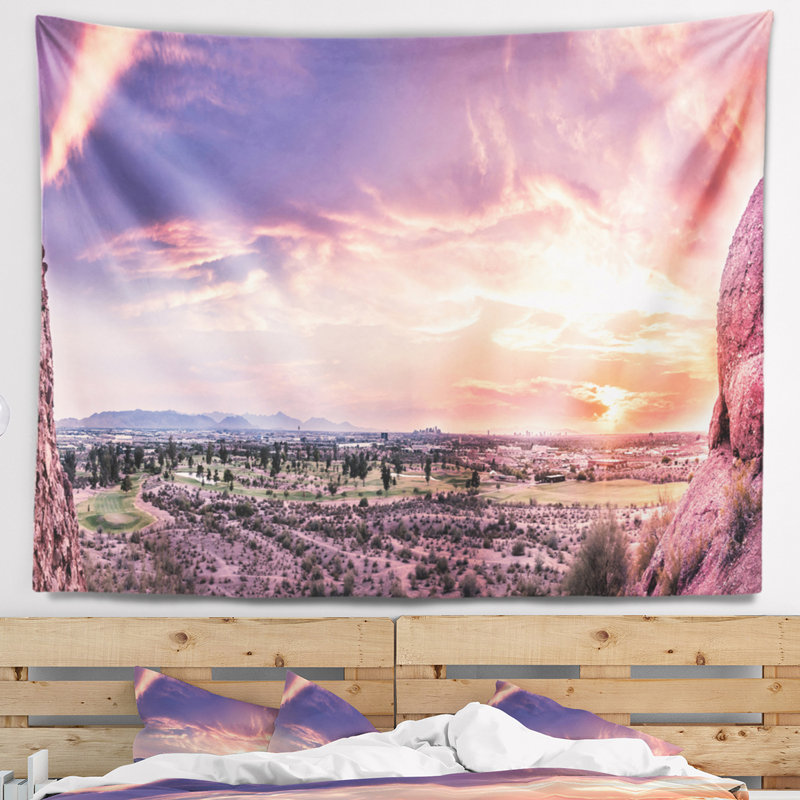 Tapisserie paysager en ciel par-dessus phoenix arizona, H 32 po x l 39 po
