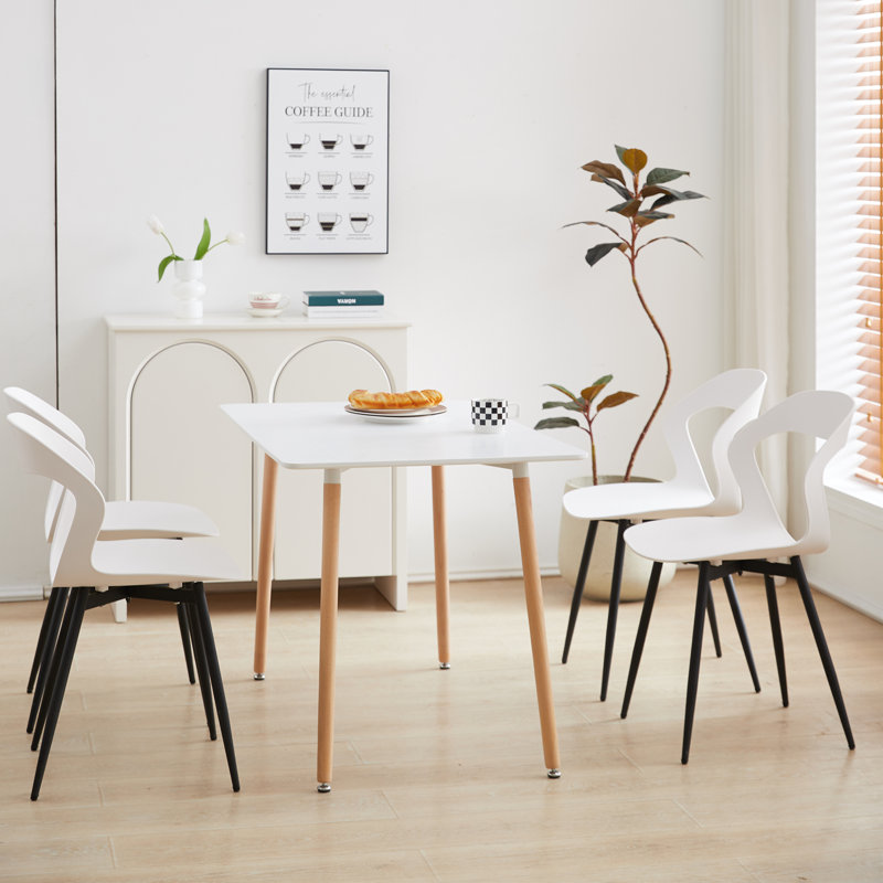 47.5cm H Side Chair, White/Black