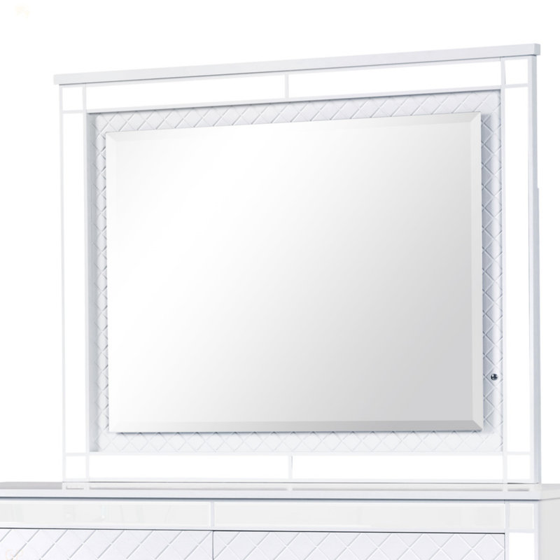 Miroir Livorno G02790-M, champagne argenté
