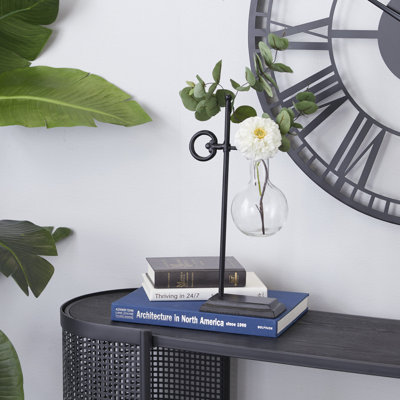 Ensemble de 2 vases de table en verre transparent Laronda
