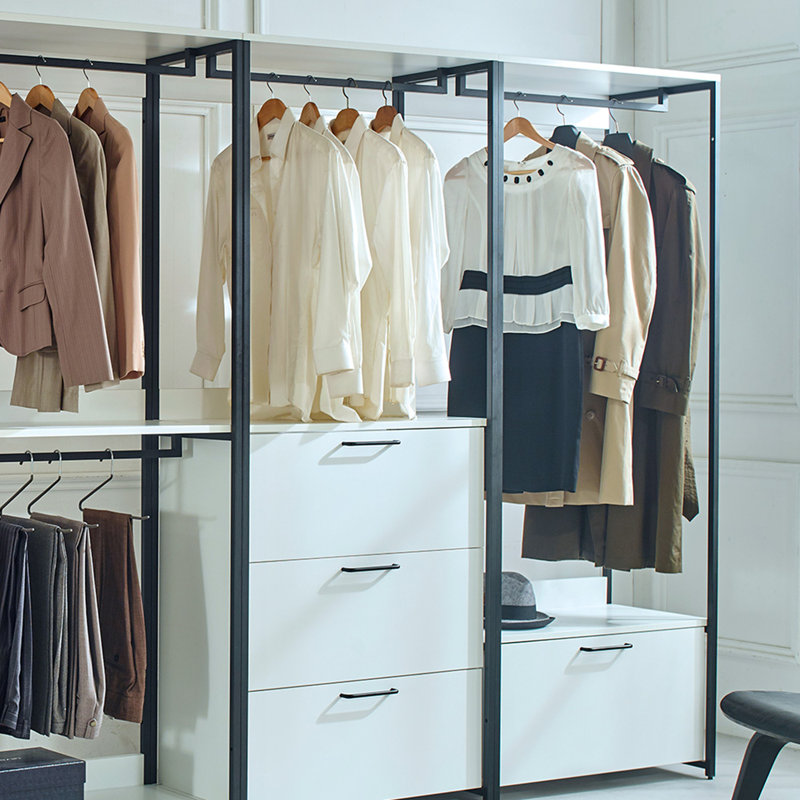 Freestanding Walk in Closet System with Metal Frame