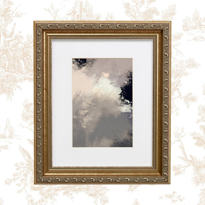 Arnetra Wood Embossed Picture Frame with Mat, Silver, 20" x 24" Matted to 16" x 20"