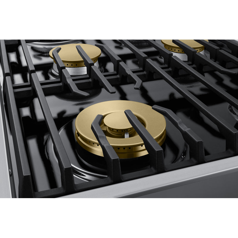 36" Gas Rangetop 6 Burners, NG/LP, Silver Stainless