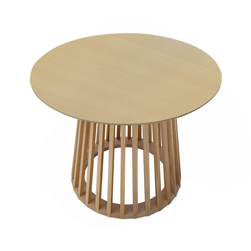 Table basse ronde, Marron clair