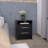Nightstand 23.6" H, With 2 Drawers And 1 Shelf, Modern Interior Decor, Nightstand-2068058740