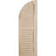 Timberthane deux persiennes égales avec volets en faux bois à dessus en arche (par paire)-64373861-64373871-64373889