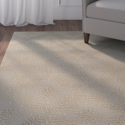Tapis brun clair touffeté floral Spafford