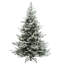 7.5 Ft. Snowy Milford Spruce Tree With Clear Lights