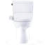 TOTO® Drake® WASHLET®+ Two-Piece Elongated 1.6 GPF Universal Height TORNADO FLUSH® Toilet with S2 Bidet Seat, 10 Inch Rough-In, Cotton White - MW7763346CSFG.10#01