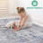 Stain Area Rug - Silver/blue/abstract For Bedroom, Study, Home Office Non-shedding, Living, Dining Room-98396022