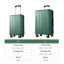 Ensemble de valises Hardshell ABS 2 pièces extensible avec roulettes TSA Lock pour hommes femmes