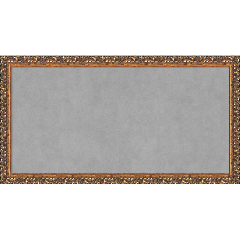 Tableau magnétique encadré bronze antique, H 14 po x l 26 po