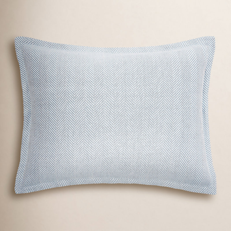 Orson 100% Cotton Sham, Fog, Standard