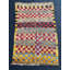 Tapis turc antique à motif damier