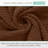 Willow 2 Pieces Towel Set – 100% Combed Cotton, Premium Quality 630 GSM, Chocolate, Ultra-Soft & Highly Absorbent (2 Bath Towels)-828768438-828768441