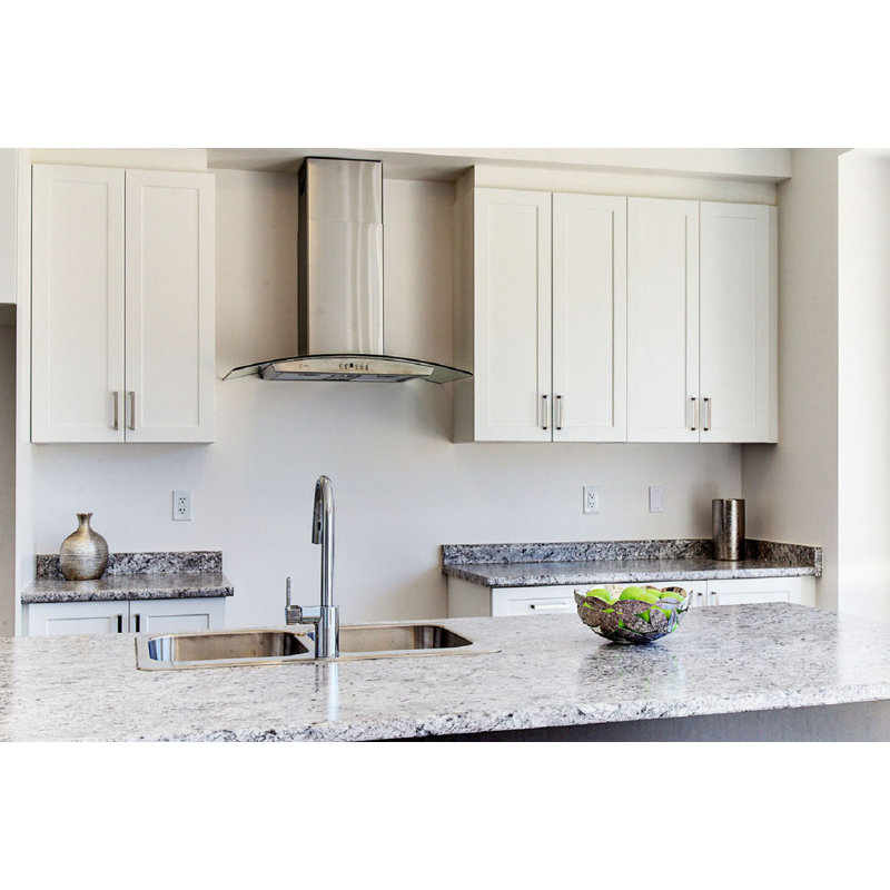 Cyclone 30" Stainless Steel 550 CFM Ducted (Vented) Wall Range Hood with Baffle Filter
