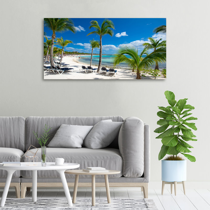 Maldives Beach - Wrapped Canvas Print