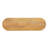 Cleo 54 Inch Sofa Console Table, Rounded Corners, Ribbed Pillar Legs, Oak Finish Mango Wood