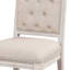Ensemble de 2 chaises capitonnées à dossier