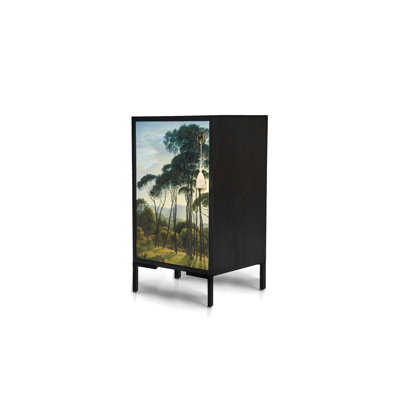 Maribeth 40cm W Solid Wood Bedside Table