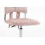 Chaise de coiffeuse pivotante et réglable à 360° avec un joli dossier, idéale pour la chambre, le salon, le bureau et le bureau d'étude.-136219980