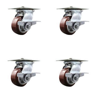 Roulettes en polyuréthane robustes
