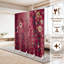 Cloison pliante 4 panneaux paravent à motif floral rouge bordeaux fleur de bohème rétro Toile colorée cloison séparateur de protection autoportant cloison d'intimité-133671781-133671779