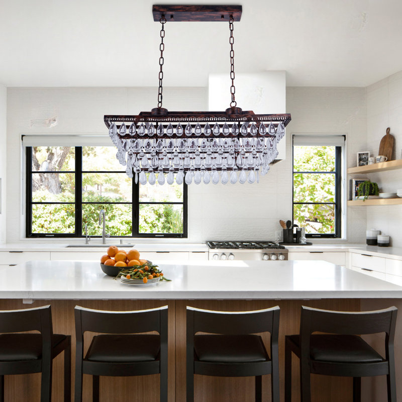 6-light Dimmable Kitchen Island Chandelier