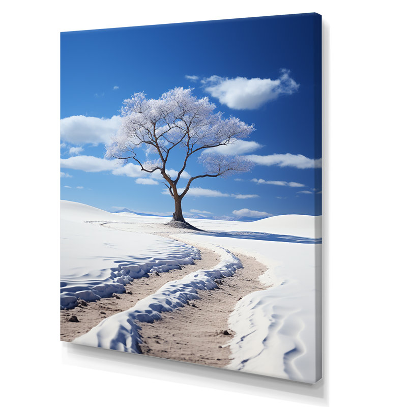 «Itsry Snow Frozen Track Stillness», reproduction, Toile tendue, H 20 po x l 12 po x P 1 po